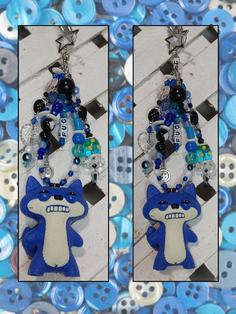 Blue fugglers Bagcharm